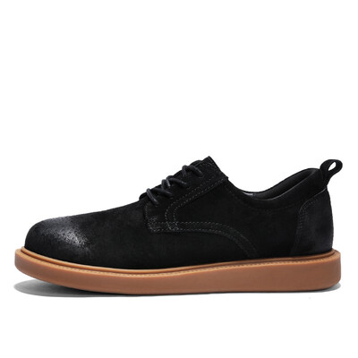 

2018 autumn mens casual shoes 2018 spring new England retro trend breathable leather shoes leather Korean version of the wild sho