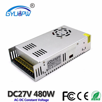 

Best quality 27V 178A 480W Switching Power Supply Driver AC 110 220V Input to DC27V SMPS For Led Strip Light CNC CCTV Motor DIY