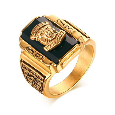 

Titanium steel ring is a retro ring for men