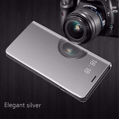 

Goowiiz Phone Case For Huawei Y5Y6Y7Y9 2018Honor 7 Play7s Play Luxury Slim Mirror Flip Shell Stand Leather Smart Cover
