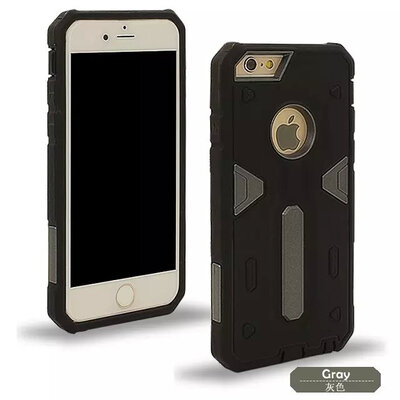 

мити Warrior 2 в 1 тпу PC назад модельер телефон случай мобильник покрытия кожи для iPhone 6 / 6 с