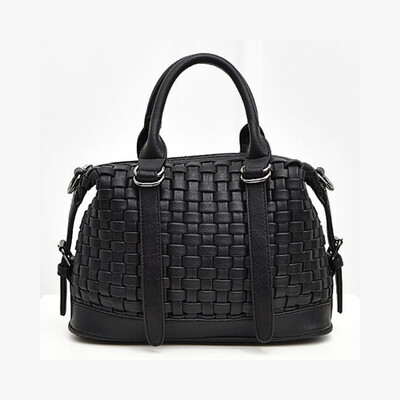

Fashion woven handbag Boston Bag 2016 new casual women shoulder bag large female tote bag leather handbags