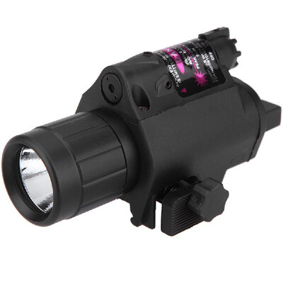 

Men S Hunting Accessories Compact Tactical Flashlight Torch & Red Laser Sight Combo with Rail Mount for Hunting Game Outdoor Colo