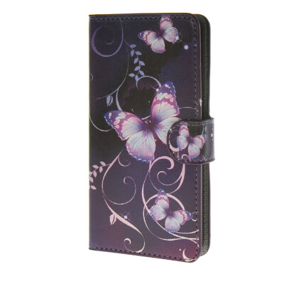 

MOONCASE Butterfly style Leather Side Flip Wallet Card Slot Stand Pouch Case Cover for Huawei Ascend Y635 a13