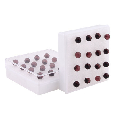

1Box (8Pairs) Women Round Glass Stud Earrings Ear Simple Fashion Jewellery