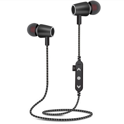 

MPLSBO MS-T14 Bluetooth Earphone Sports Wireless Headphones Stereo Magnetic TF card slot MP3 Bluetooth Headset for Phone iPhone