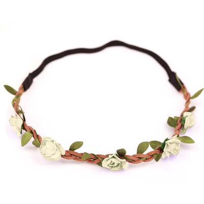 

Headband Boho Style Mix Color Floral Flower Wedding Hairband Festival Girls