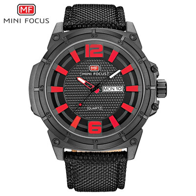 

MINI FOCUS Fashion Nylon Strap Men Quartz Watch MF0136G