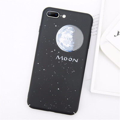 

Matte Cartoon Planet Space Stars Hard Phone Cases For iPhone 7 8 6 6S Plus