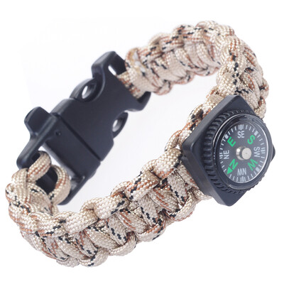 

SHANGLONG Life-saving Whistle Bracelets Compass Rescue Rope