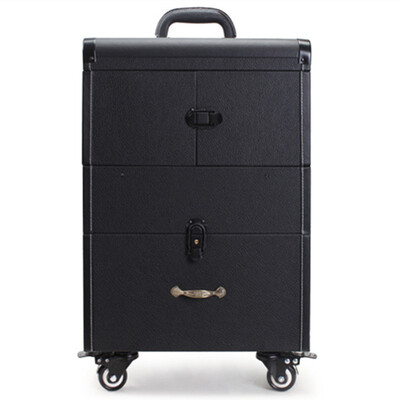 

Professional makeup trolley case bags large capacity multilayer multi purpose cosmetic bag travel suitcase box beauty toolbox