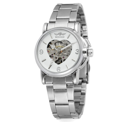 

Winner womens skeleton mechanical watch