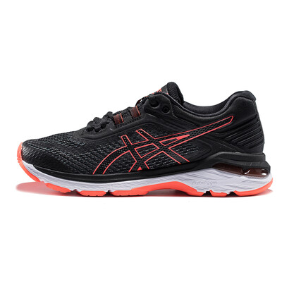 

ASICS yaseshi cushioning breathable womens running shoes 18 autumn&winter GT-2000 6 T855N-001 black orange 38