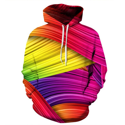 

QYDM0130Mens Hoodie 3D Printed Women Pullover Sweater