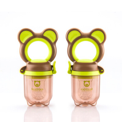 

Bei Shibang baby baby eat fruit bite music fruit&vegetable music molar stick bite bag Jingdong self-supporting food supplement green coffee color two loaded