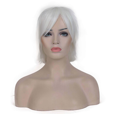 

Halloween Unisex Anime Fashion Short Wig Cosplay Party Straight Hair Cosplay Full Wigs blonde