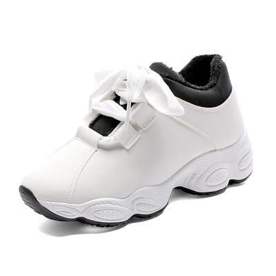 

2018 New Spring Summer Women Sneakers Woman Shoes Vintage Pig leather Lace-Up Casual Shoes Ultra Hot Sale Size 35-40 456hu