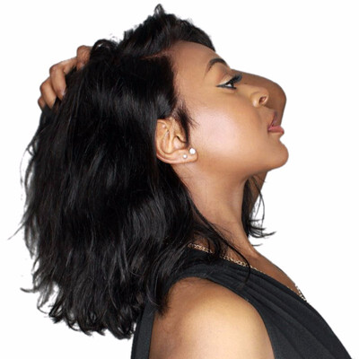 

9A Bob Wave Lace Front Human Hair Wigs Unprocessed Brazilian Virgin Hair Wigs Pre Plucked 130 Density Wigs for Women-Glueless