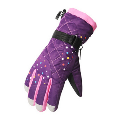 

AUNIJIE Water Repellent Thermal Women Girls Winter Ski Gloves Snowboard Snowmobile Motorcycle Cycling Outdoor Sports Gloves
