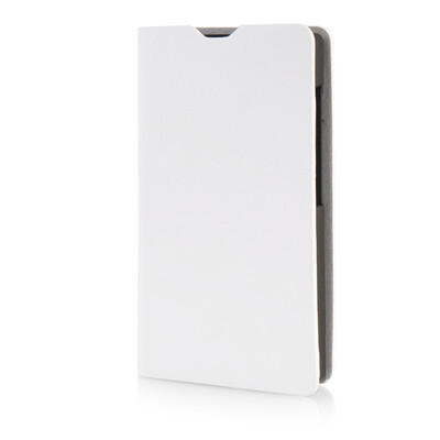 

MOONCASE Leather Side Flip Wallet Card Slot Pouch Stand Shell Back ЧЕХОЛ ДЛЯ Microsoft Lumia 435 White