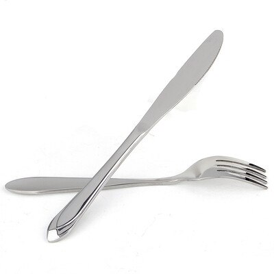 

Jingdong supermarket] Jirui chopsticks / knife and fork series of stainless steel 1 knife knife fork two sets of tableware CZ5036