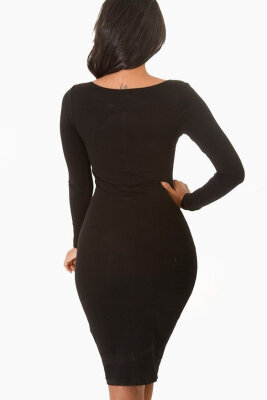 

Popular Ladies Women Casual Long Sleeve Bodycon Stretch Dress