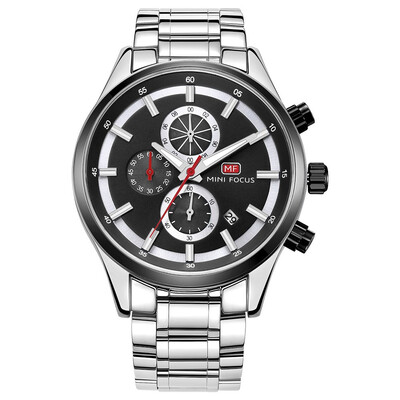 

BOFUTE Male Watches Business Watch Quartz Watches Calendar Luminous Waterproof Metal Strap 0081G