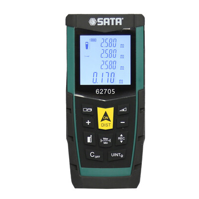 

SATA 62705 Handheld Laser Range Finder Infrared Measuring Instrument Electronic Ruler Room 80 Meters