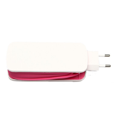 

Prise Chargeur Rose Stations Accueil Double USB Port 3 en 1 Fiche EU 5V 21A