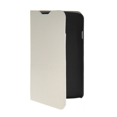 

MOONCASE Slim Leather Side Flip Wallet Card Slot Pouch Stand Shell Back ЧЕХОЛ ДЛЯ LG F70 White
