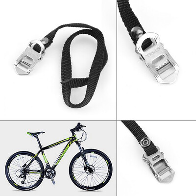 

Road/Mountain Bike Pedal Replacement Cycle Black Nylon Security Toe Straps
