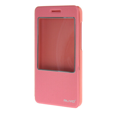 

MOONCASE ЧЕХОЛ ДЛЯ Huawei Honor 4X Slim View Window Leather Flip Bracket Back Cover Pink