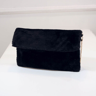 

2016 new fashion plush fur clutch bags women brand Korean leisure wild shoulder bag chain messenger bags clutch handbags