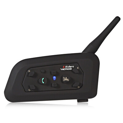 

VNETPHONE V6 Motorcycle Helmet Full-duplex Bluetooth Intercom Headset