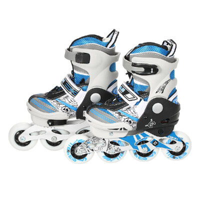 

Adjustable Inline Skates Skateboard for Kids Girls Breathable Mesh Roller Skates Double Secure Lock