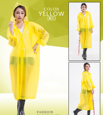 

Fashionable Color EVA Adult Raincoat Creative Raincoat Non-disposable Raincoat