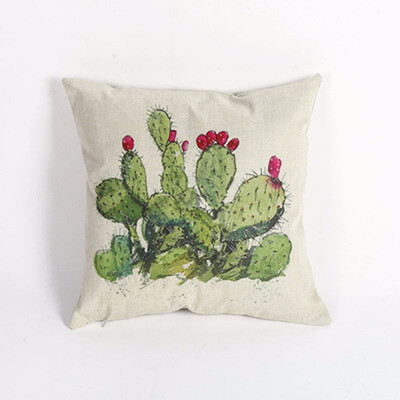 

New Pillow Simple Fashion Living Room Nap Pillow Burlap Cactus Plant Cushion Pillow Bed Backrest Report