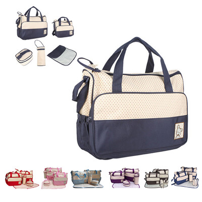 

5pcs Baby Changing Diaper Nappy Bag Mummy Mother Handbag multifunctional set
