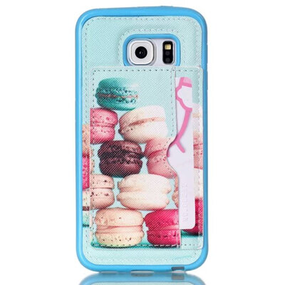 

MITI Case For Samsung S6 Edge Colorful Painting Luxury PU Leather Back Cover For Samsung S6 Edge