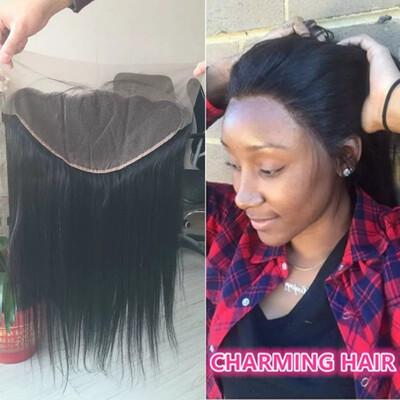 

Brazilian Virgin Hair Straight Lace Frontal Closure 8A Grade 100 Unprocessed Human Hair frontal 13x4