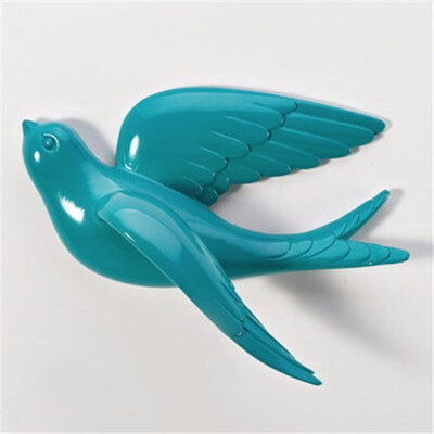 

European multicolor resin bird wall stickers decoration ornament creative wall hangings home sofa TV background walldecoration
