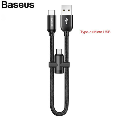 

Baseus U Style Type-C Lightning Micro-USB Phone Cable for Iphoe X 8 7 Samsung S9 S6HuaWei XiaoMi Charging data Transfer