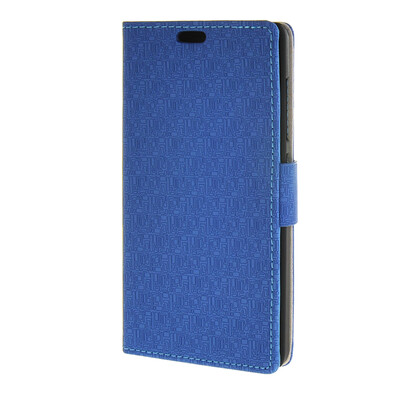 

MOONCASE Maze grid Style Wallet Leather Card Slot Bracket Back чехол для Nokia Lumia 540 N540 Dark blue