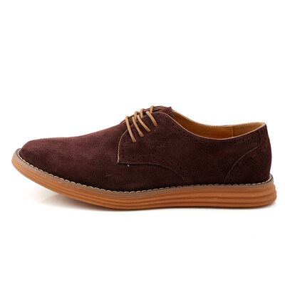 

JUQI Business Men Oxford Genuine Leather Shoes