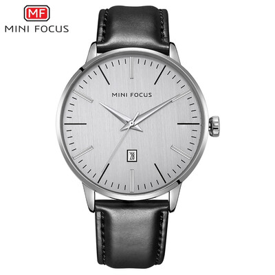 

MINI FOCUS Fashion Leather Strap Business Men Quartz Watch MF0115GL