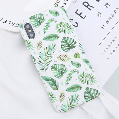 

Flower Phone Case Matte Rainbow Case For iPhone X 8 7 6 Plus