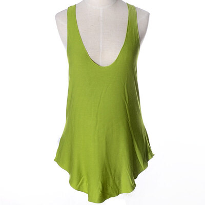 

Women's Sexy V-neck Modal Black Vest Top Low cut Sleeveless blouses