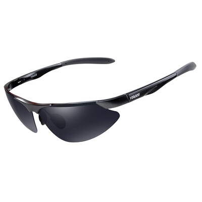 

Wei Gu&39s VEGOOS 8011 sunglasses male polarized driving mirror driver men sunglasses sports sunglasses black box gray film