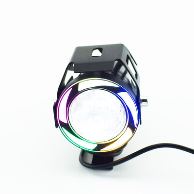 

1pc Motorcycle Headlight LED U7 5 Colors Headlamp 12V 125W Driving Spot Head Lamp Motorbike Auxiliary Work Lights Fog lights