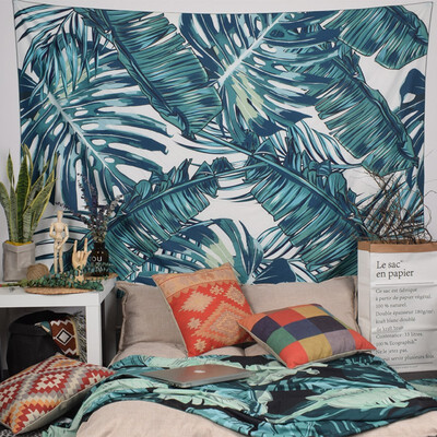 

Tropical Palm Tapestry Mandala Tapestry Hippie Chiffon Wall Hanging Tapesmuffy Bedspread Yoga Mat